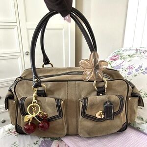 Stylish Tan and Black Women's Handbag